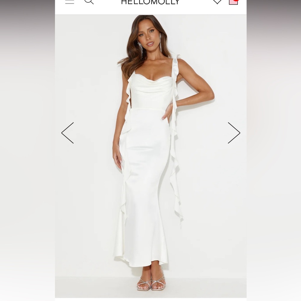 Hello Molly Romance High Satin Maxi Dress